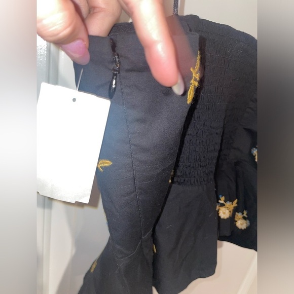 NWT!Veronica Beard Chaka Strapless Floral Embroidered Corset Bodice Top Black 🖤 - Picture 14 of 15